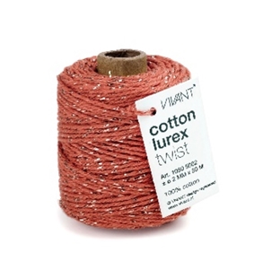 Picture of Vivant Cotton Lurex Cord Στριμμένο Νήμα - Brique, 50m