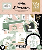 Picture of Echo Park Ephemera - Marry Me, Titles & Phrases, 32pcs