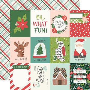 Picture of Simple Stories Cardstock Χαρτί Scrapbooking Διπλής Όψης 12'' x 12'' - Santa's Village, 3" X 4" Elements