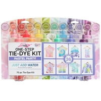 Picture of Tulip One-Step Tie-Dye Kit - Pastel Party, 12 Colors (70 Pieces/ 36 Projects)  