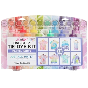 Picture of Tulip One-Step Tie Dye Kit - Σετ Βαφής για Ύφασμα - Pastel Party, 12 Colors (70 Τεμ/ 36 Projects)