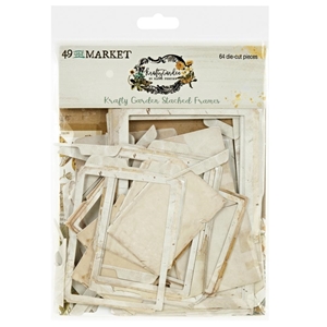 Picture of 49 And Market Chipboard Set - Krafty Garden, Stacked Frames, 64τεμ.