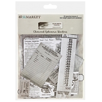 Picture of 49 And Market Ephemera Stackers - Color Swatch: Charcoal, 60pcs