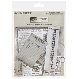 Picture of 49 And Market Ephemera Stackers - Διακοσμητικά Εφήμερα - Color Swatch: Charcoal, 60τεμ.