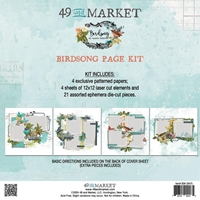 Εικόνα του 49 And Market Page Kit - Κιτ δημιουργίας Scrapbooking Pages - Birdsong, 29τεμ.