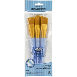 Picture of Crafter's Choice Gold Taklon Large Brush Value Pack - Σετ Πινέλων, 3τεμ.