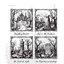 Picture of Stampers Anonymous Tim Holtz Cling Stamps - Framed Frights, 4pcs