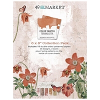 Εικόνα του 49 & Market Συλλογή Χαρτιών Scrapbooking Διπλής Όψης 6''X8" - Color Swatch: Terracotta