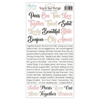 Picture of Mintay Papers Paper Stickers - See you In Paris, Words, 72pcs