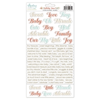 Picture of Mintay Papers Paper Stickers - Lullaby Lane, Words, 71pcs