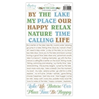 Picture of Mintay Papers Paper Stickers - By The Lake, Words, 70pcs