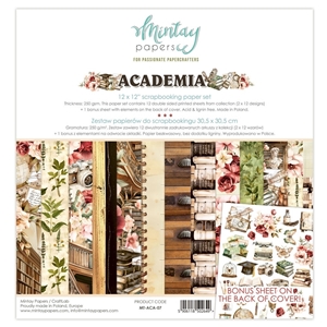 Picture of Mintay Papers Συλλογή Scrapbooking Διπλής Όψης 12" X 12" - Academia