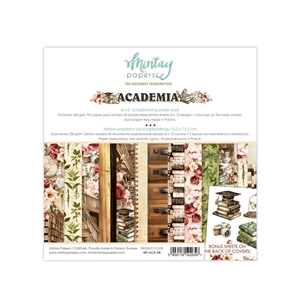 Picture of Mintay Papers Μπλοκ Scrapbooking Διπλής Όψης 6'' X 6" - Academia