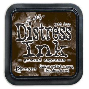 Picture of Tim Holtz Μελάνι Νερού Distress Ink Pad - Ground Espresso