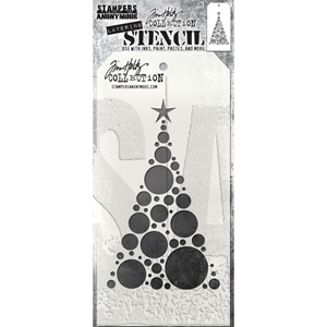 Picture of Stampers Anonymous Tim Holtz Layering Στένσιλ  - Modern Tree