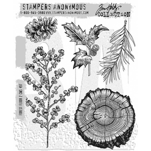 Picture of Stampers Anonymous Tim Holtz Cling Σφραγίδες - Forest Floor 2, 5τεμ.