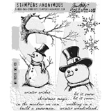 Εικόνα του Stampers Anonymous Tim Holtz Cling Σφραγίδες - Mr Frostie, 11τεμ.