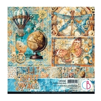 Εικόνα του Ciao Bella Μπλοκ Χαρτιών Scrapbooking Διπλής Όψης 8'' x 8'' - Esprit de Voyage