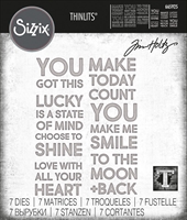 Εικόνα του Sizzix Thinlits Dies By Tim Holtz Μήτρες Κοπής - Bold Text #2, 7τεμ.