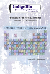 Picture of IndigoBlu Σφραγίδα Rubber A6 -  Periodic Table Of Elements