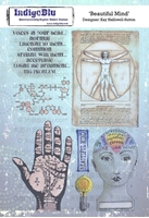 Εικόνα του IndigoBlu Rubber Stamps Σφραγίδες A5 - Beautiful Mind, 7τεμ.