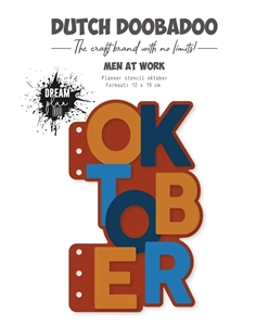 Picture of Dutch Doobadoo Dream Plan Do Planner Στένσιλ - Oktober