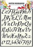 Εικόνα του Dutch Doobadoo Mask Art Στένσιλ A4 - Alphabet 3