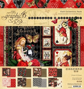 Picture of Graphic 45 Συλλογή Scrapbooking Διπλής Όψης 8" x 8" - Curiouser & Curiouser 