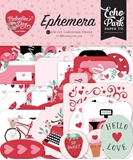 Εικόνα του Echo Park Cardstock Διακοσμητικά Εφήμερα - Valentine's Day, 33τεμ.