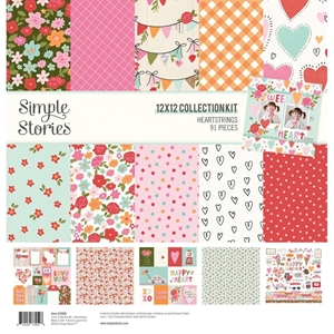 Picture of Simple Stories Συλλογή Χαρτιών Scrapbooking Διπλής Όψης 12" X 12" - Heartstrings