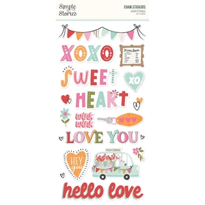 Picture of Simple Stories Foam Stickers Διαστατικά Αυτοκόλλητα - Heartstrings, 46τεμ.