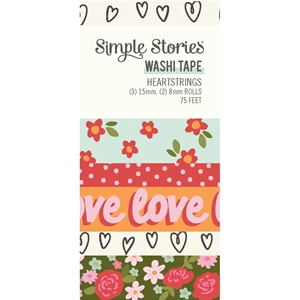 Picture of Simple Stories Washi Tape Διακοσμητικές Ταινίες - Heartstrings, 5τεμ.