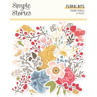 Εικόνα του Simple Stories Διακοσμητικά Εφήμερα - Front Porch, Floral Bits & Pieces, 33τεμ.