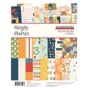 Picture of Simple Stories Μπλοκ Χαρτιών Scrapbooking Διπλής Όψης 6'' x 8'' - For The Record