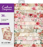 Εικόνα του Crafter's Companion Μπλοκ Scrapbooking Διπλής 'Οψης 12" X 12" - Love Letter