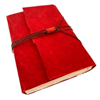 Εικόνα του Lamali Χειροποίητο Traveler's Notebook 13 x 19 cm - Arpenteur, Red, 320 σελ.