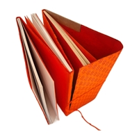 Εικόνα του Lamali Χειροποίητο Notebook 3 σε 1, 16 x 21 cm - ZigZag, Orange, 180 σελ.