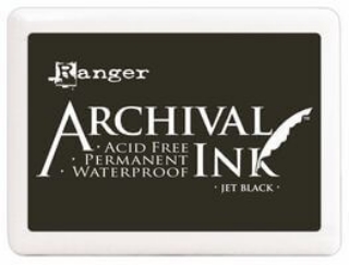 Picture of Ranger Archival Ink Pad Jet Black – Μόνιμο Αδιάβροχο Μελάνι Σφραγίδας