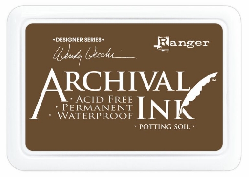 Picture of Ranger Archival Ink Pad – Designer Series by Wendy Vecchi | Μόνιμο Αδιάβροχο Μελάνι Σφραγίδας - Potting Soil