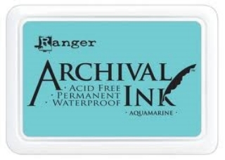 Picture of Ranger Archival Ink Pad Aquamarine – Αδιάβροχο Τυρκουάζ Μελάνι Σφραγίδας
