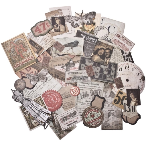 Picture of Tim Holtz Idea-Ology Ephemera Pack Διακοσμητικά Die-cuts - Thrift Shop, 54τεμ
