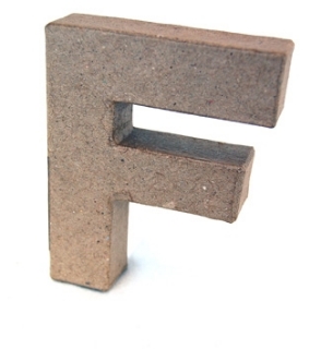 Picture of 3D Γράμματα 10cm Γράμματα - F