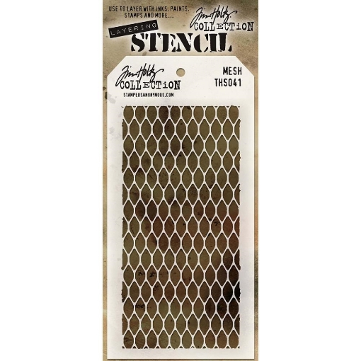 Picture of Stampers Anonymous Tim Holtz Layering Stencil 4"x8.5" | Στένσιλ – Mesh 