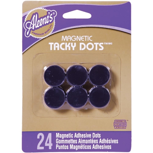 Picture of Aleene's Magnetic Tacky Dots - Αυτοκόλλητα Στρογγυλά Μαγνητάκια για Scrapbooking & Journaling, 24 τεμ.