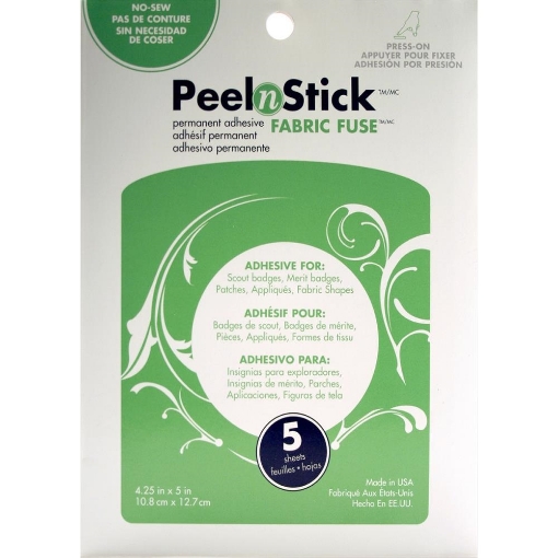 Picture of Thermoweb HeatnBond  Fabric Fuse Peel 'n Stick Sheets - Αυτοκόλλητο Διπλής Όψης για Ύφασμα, 5τεμ.