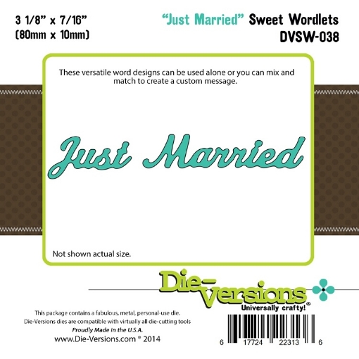 Picture of Die-Namics Steel Die Sweet Wordlets Μήτρες Κοπής - Just Married