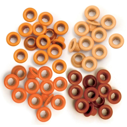 Picture of We R Makers Eyelets Standard Orange - Μεταλλικά Πριτσίνια σε Πορτοκαλί Τόνους, 60 τμχ