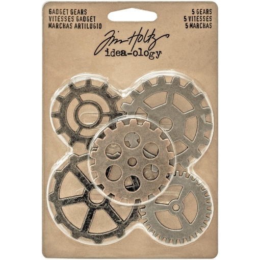 Picture of Tim Holtz Idea-Ology Metal Gadget Gears - Antique Nickel, Brass & Copper