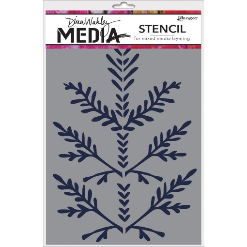 Picture of Dina Wakley MEdia Stencil Boughs 9″x6″ | Στένσιλ με Κλαδιά για Mixed Media