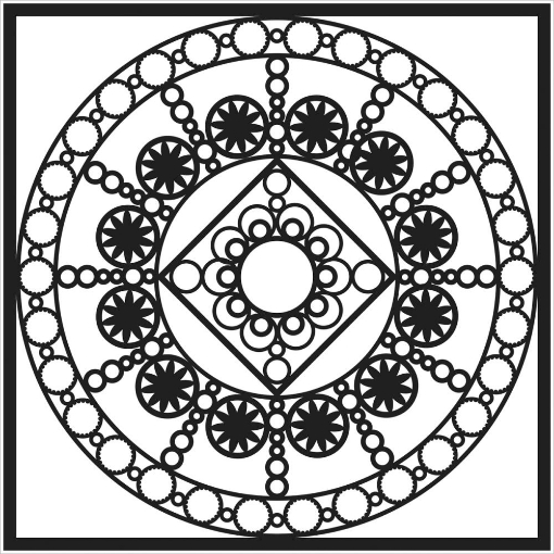 Picture of Crafter's Workshop Template Στένσιλ - Byzantine, 15 x15cm